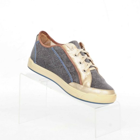 110 Denim Womens Sneakers Low Top Blue/White Lace Up Shoes  Rare NAOT Vintage Denim Jean Patent Lace Up Sneaker Shoes Womens US 7 Israel